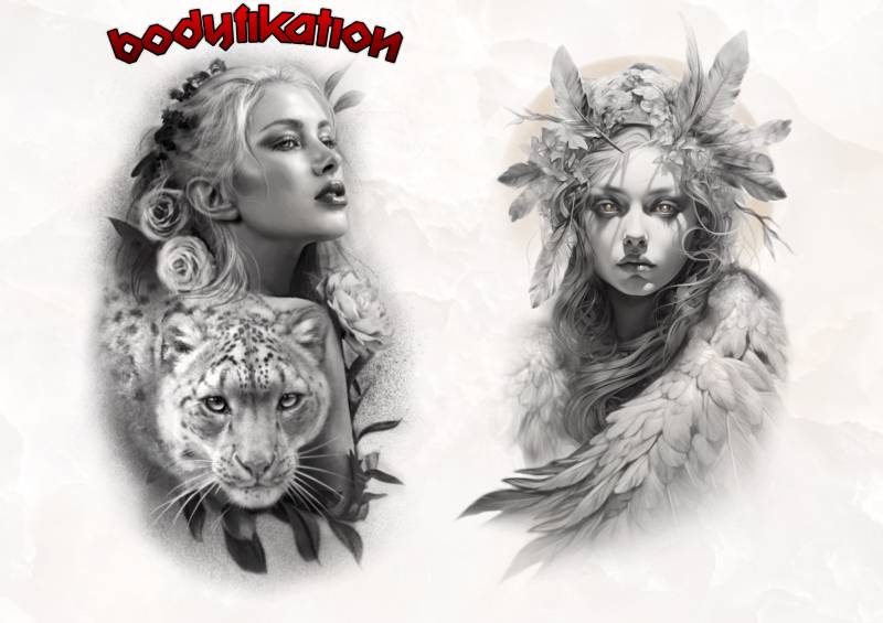 Trouver un flash tatouage sans rdv sur Bordeaux, dans un style portrait femme réaliste